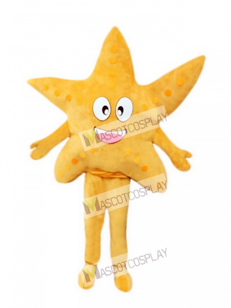 Yellow Starfish Adult Mascot Costume