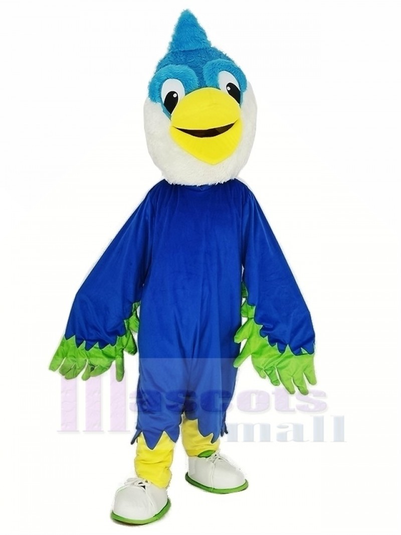Royal Blue Head Bird Mascot Costume Animal