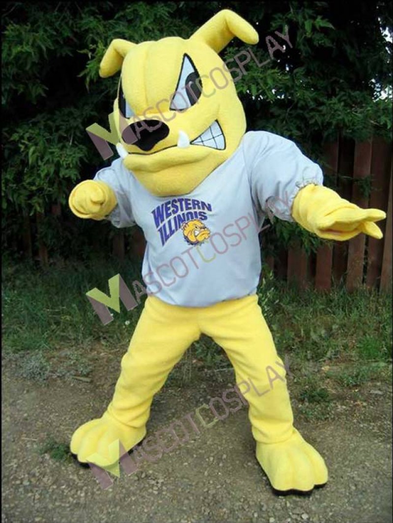 Western Illinois Leathernecks Colonel Rock Bulldog Mascot Costume