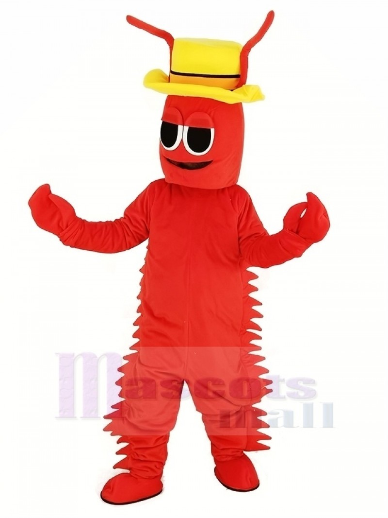 Red Conrad Crawdad Mascot Costume