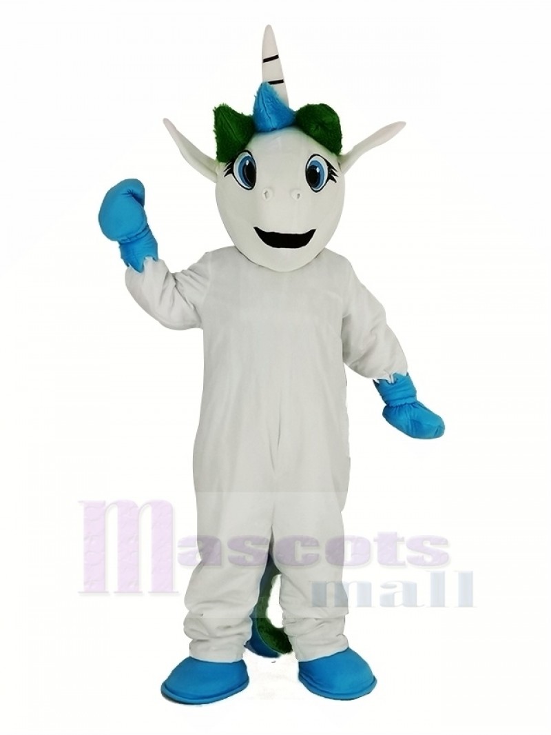Blue Unicorn Mascot Costume Animal