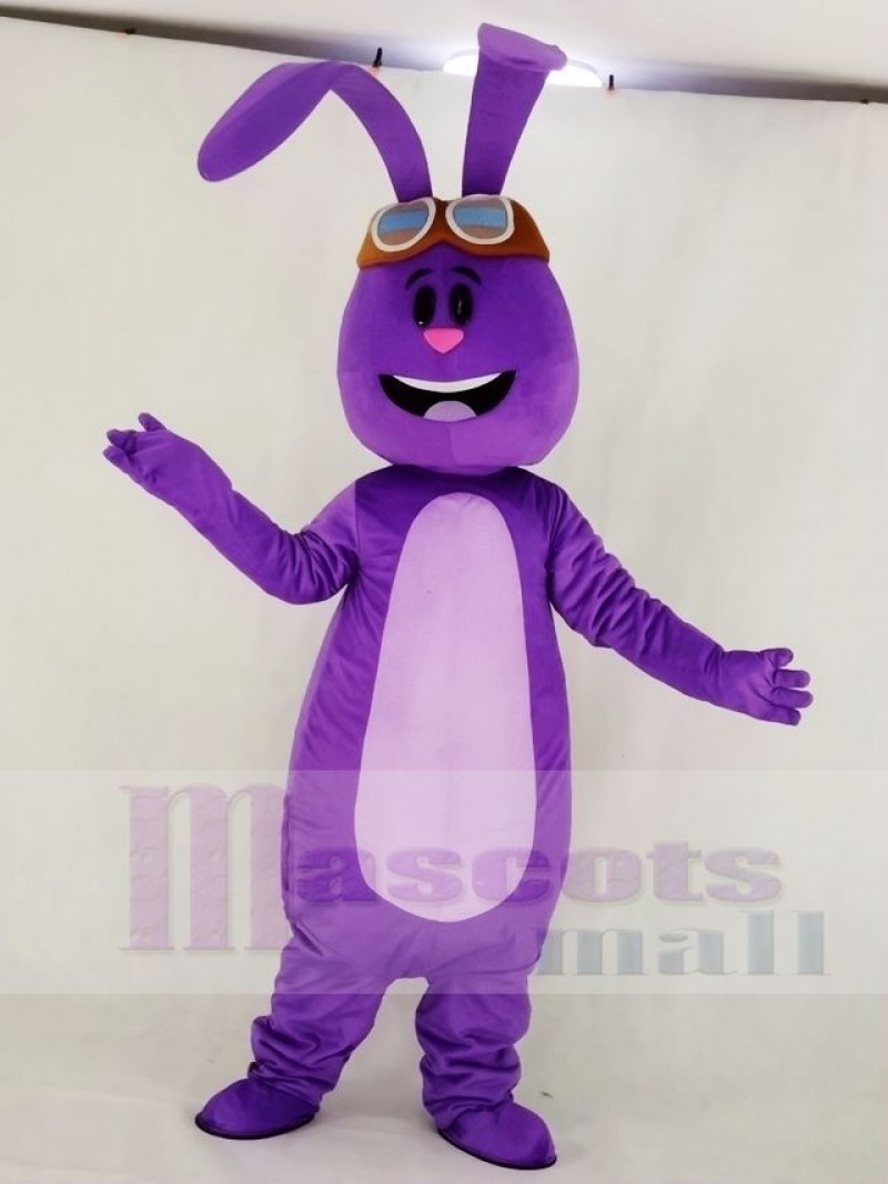 Purple Bunny Rabbit Mascot Costume
