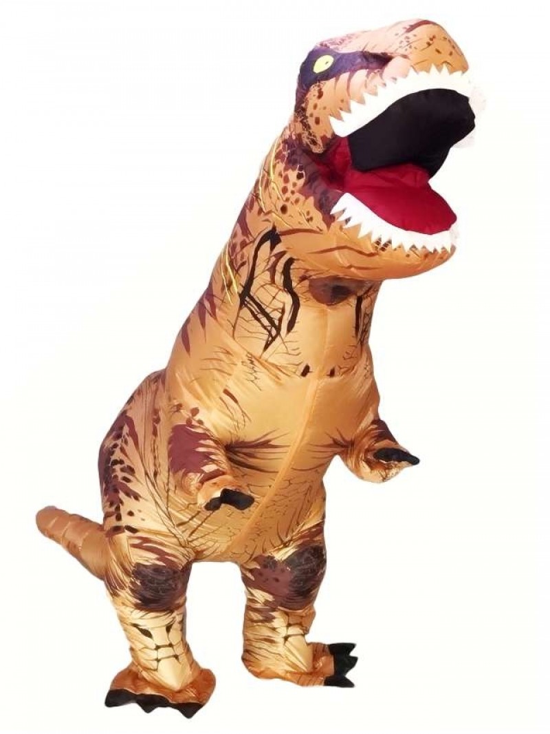 Adult/Kids Inflatable T-Rex Tyrannosaurus Costume Dinosaur Halloween Suit Cosplay Fantasy Costume 