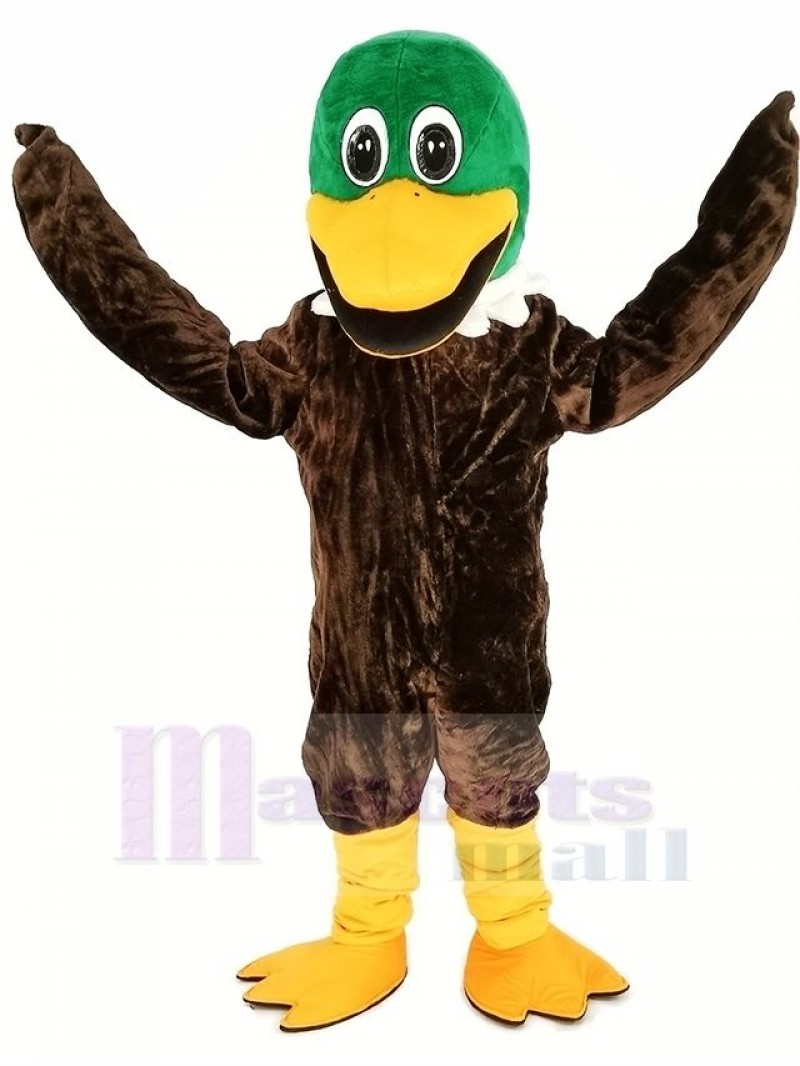 Green Head Mallard Duck Mascot Costume Animal