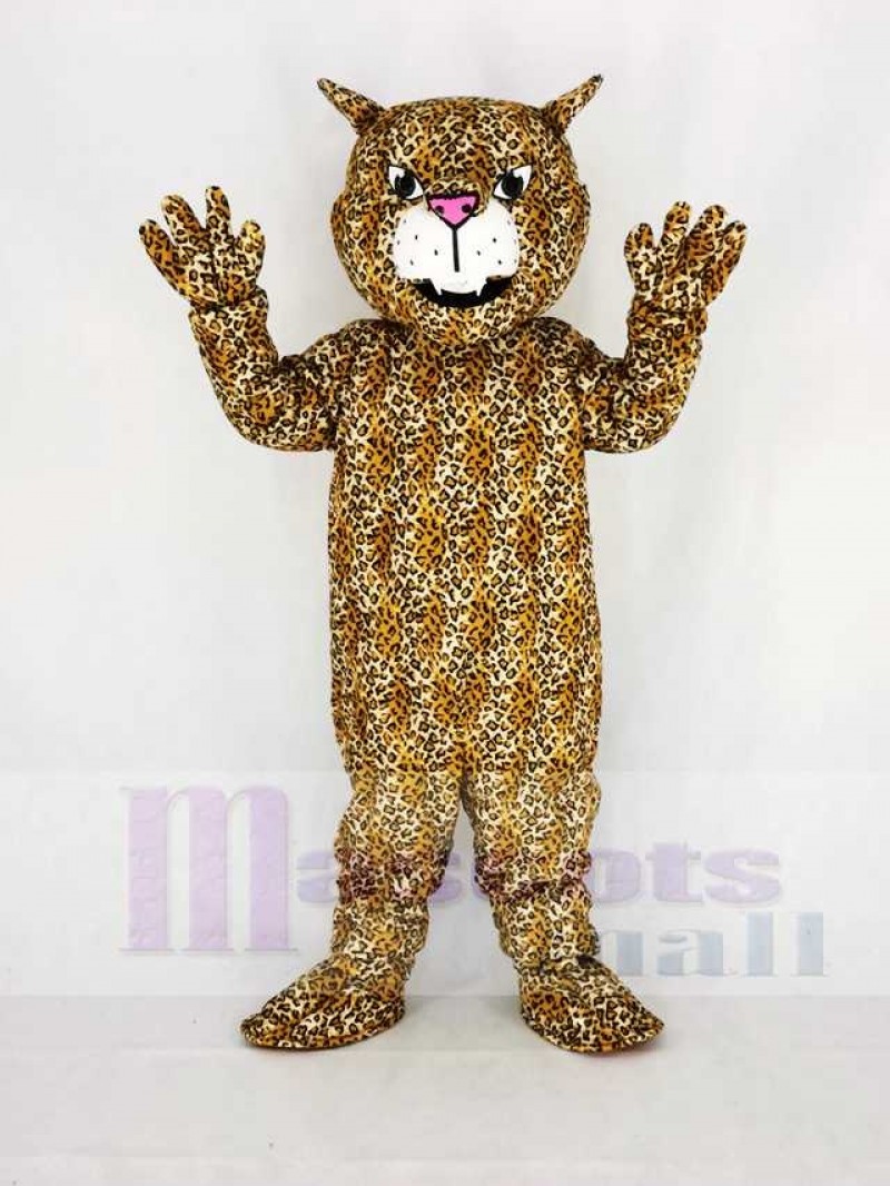 Cute Brown Big Cat Leopard Mascot Costume Animal