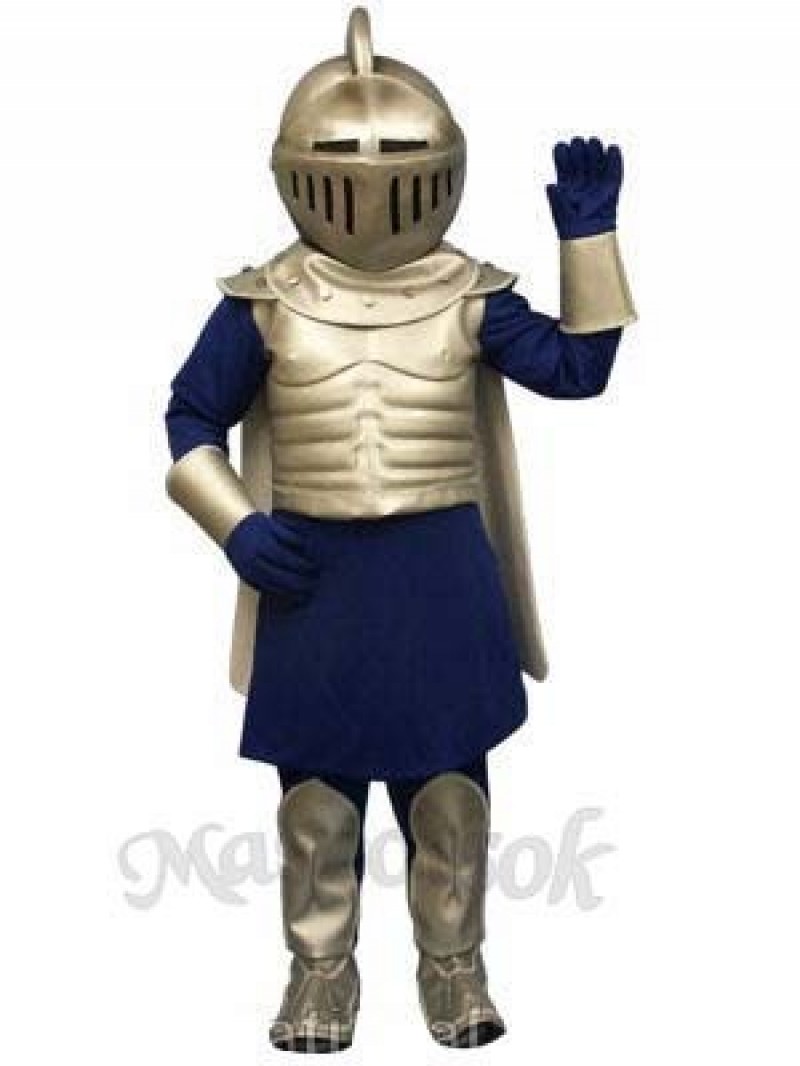 Silver Knight Mascot Costume