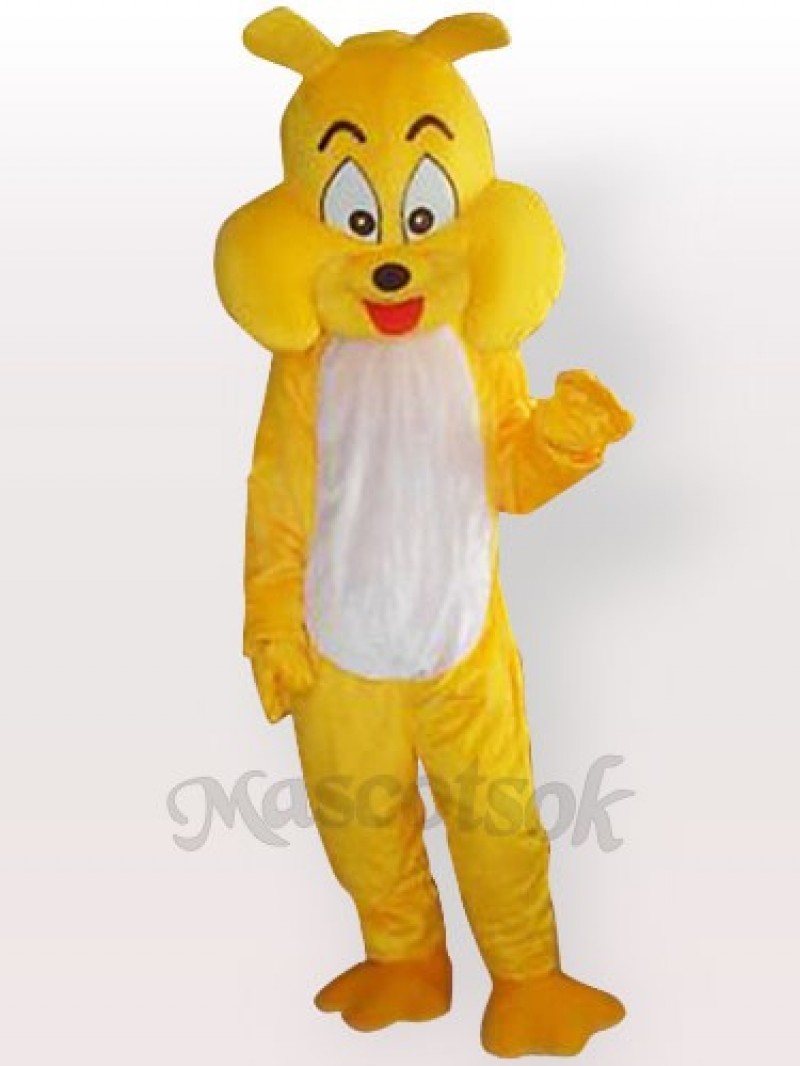 Yellow Dog Adult Mascot Costume