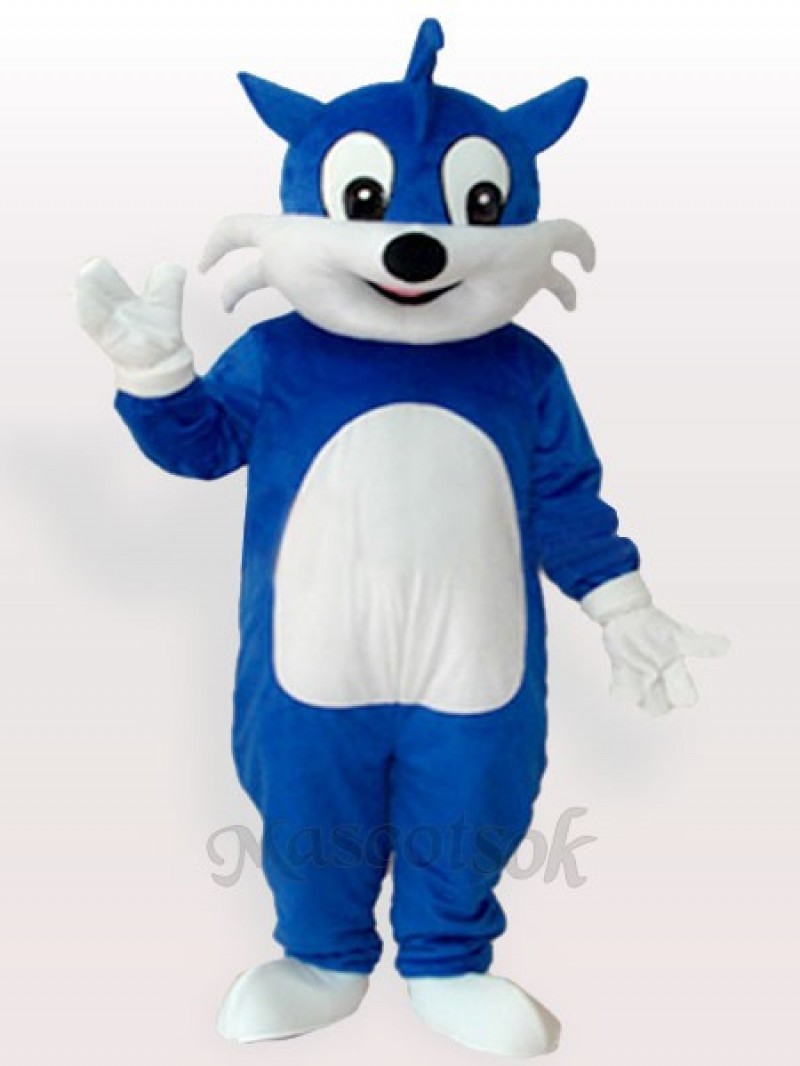 Blue Cat Adult Mascot Costume