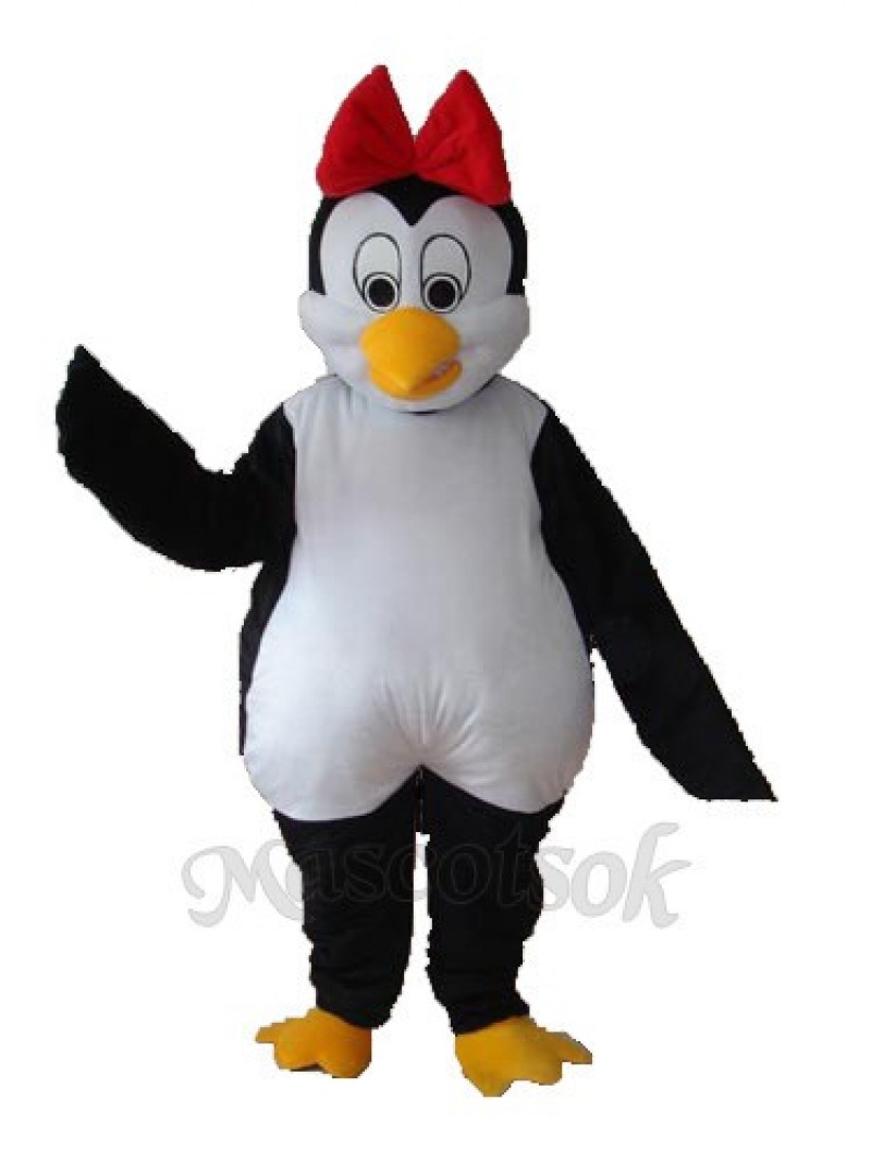 Flower Penguin Mascot Adult Costume
