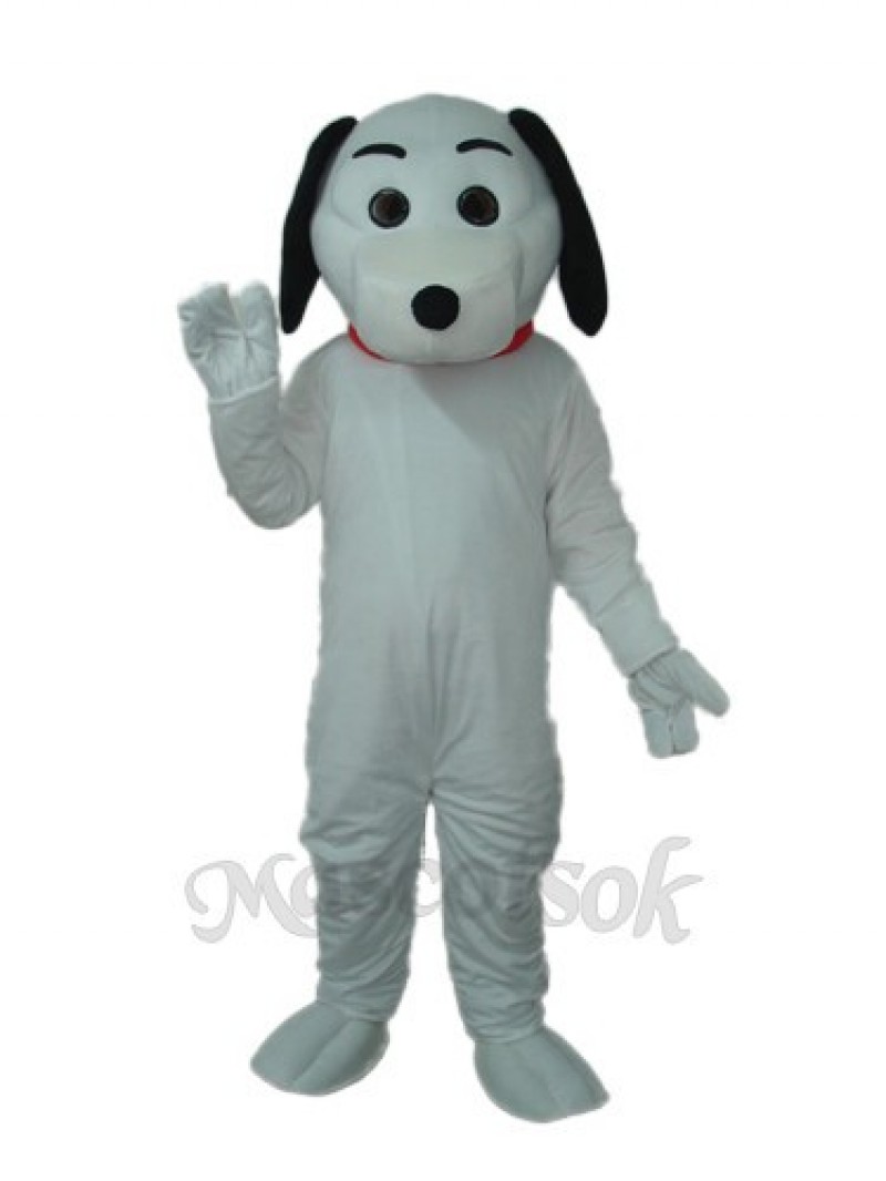 Little White Dog Mascot Adult Costume