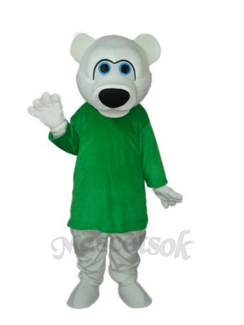 Strange White Bear Mascot Adult Costume