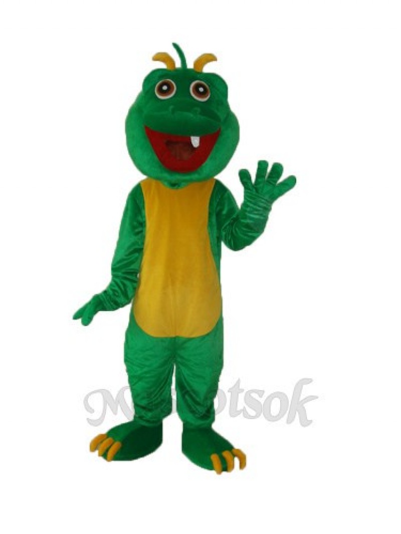 One Tooth Dinosaur Mascot Adult Costume