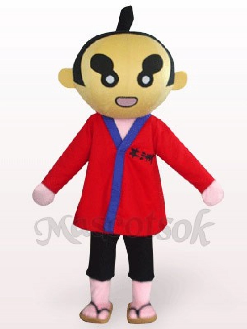 Sumoto People In Red Clothes Plush Mascot Costume