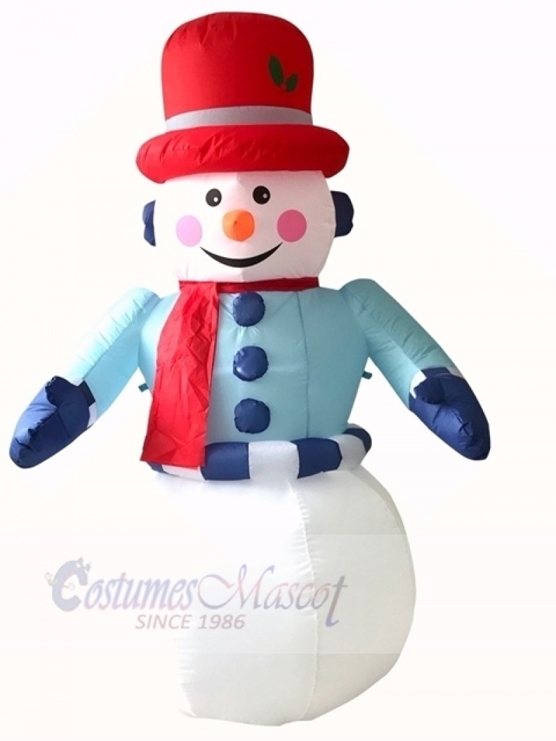 Christmas Inflatable Snowman with LED Lights Outdoor Indoor Holiday Decoration Yard Lawn Home Outside Art Decor