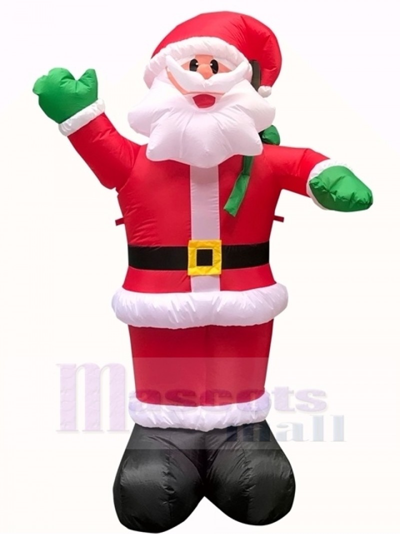 Christmas Inflatable Santa Claus with Gift Sack Outdoor Indoor Holiday Decoration Yard Lawn Home Outside Art Decor