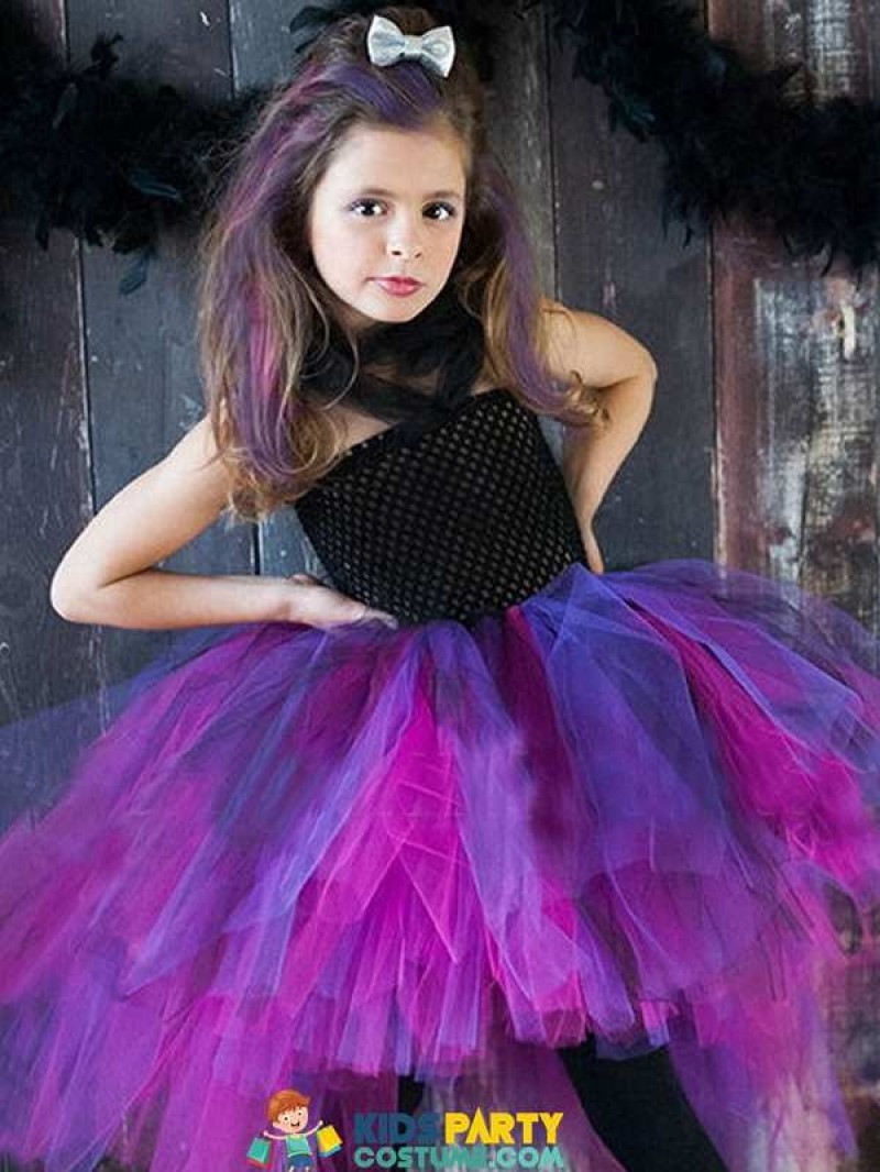 Wild Queen Children Girl Tutu Dress Halloween Girls Dresses Cosplay Costume Little Witch Vampire Pirate Tutu Dress