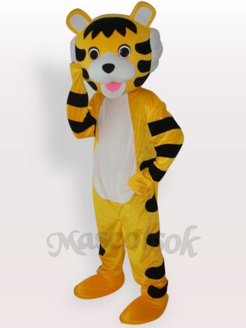 Little Tiger Short Plush Adult Mascot Costume