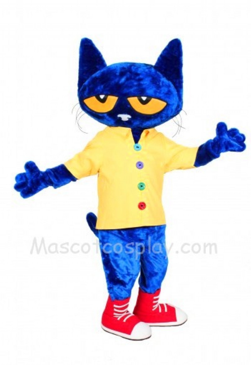 Pete the Cat Mascot Costume Fancy Dress Outfit