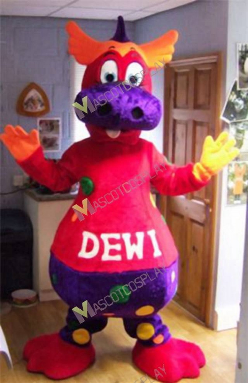 High Quality Adult Dewi The Dragon Mascot Costume
