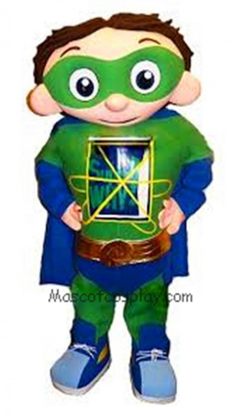 Hot Sale Adorable Realistic New Popular Professional Super Why Super Hero Mascot Costume Character for Party