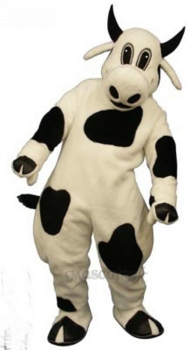 Cute Spotted Cow Mascot Costume