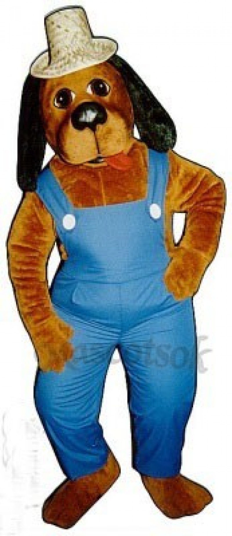Cute Hoe-Down Hound Dog Mascot Costume