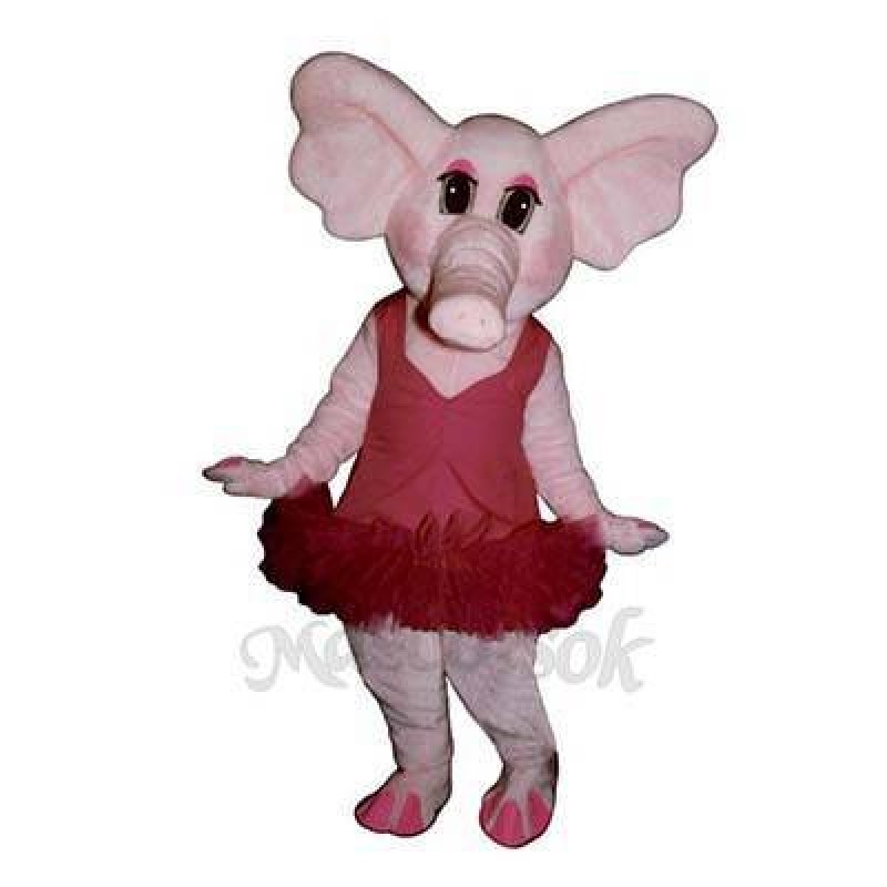 Elphie Elephant with Tu Tu Mascot Costume