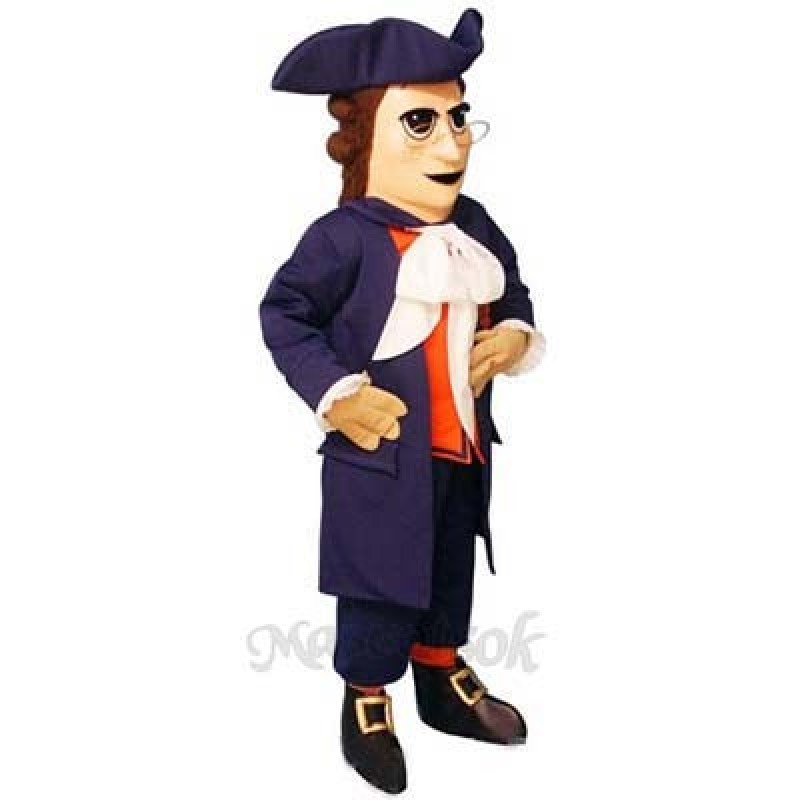 Colonial Man Mascot Costume