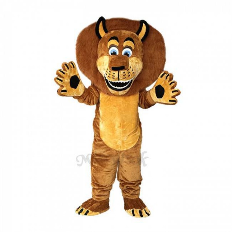 Brown Alex The Lion Mascot Costumes