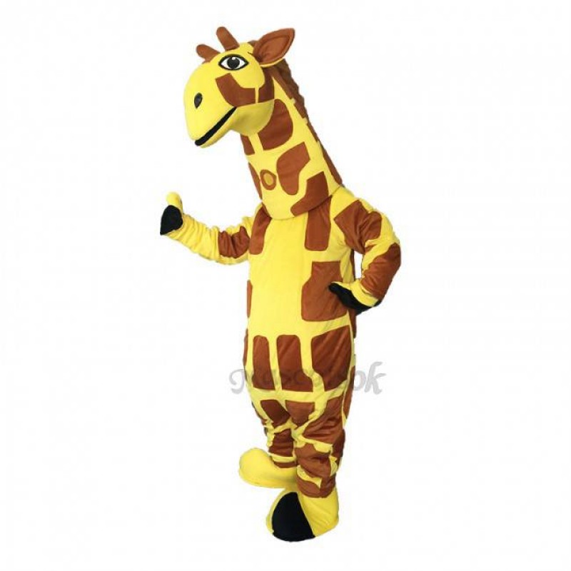 Cute Funny Yellow Giraffe Mascot Costume