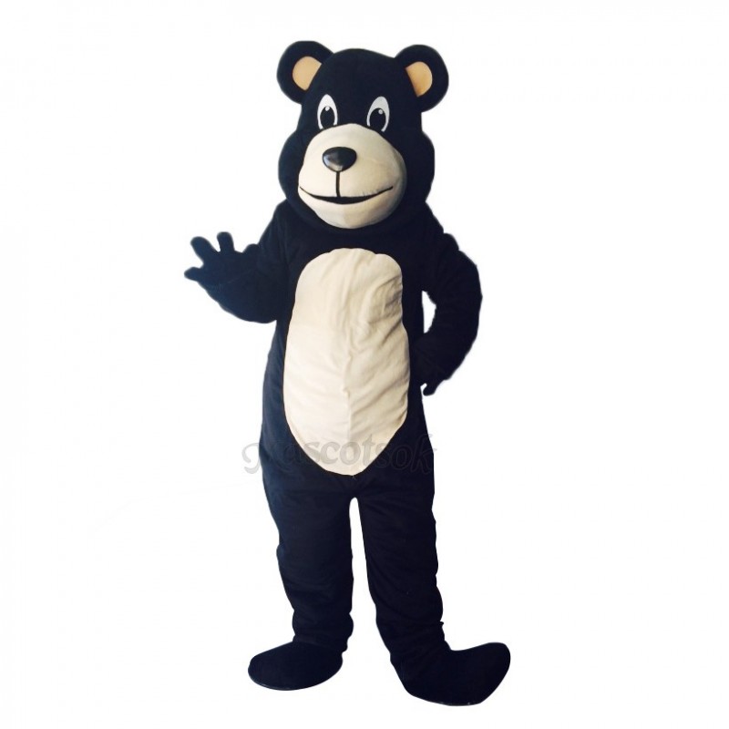 New Lovely Bongo Black Bear Mascot Costume
