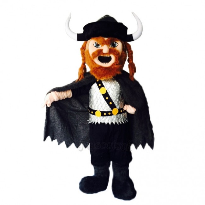New Brown Beard Viking Mascot Costume