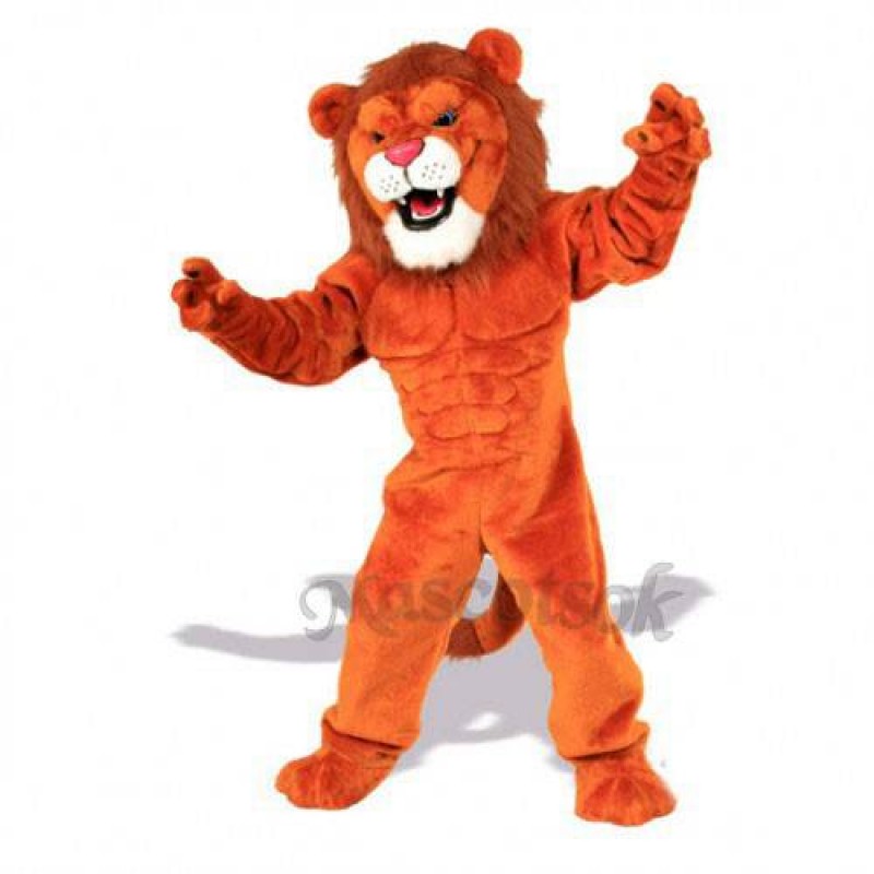 Cute Power Cat Lion Mascot Costume