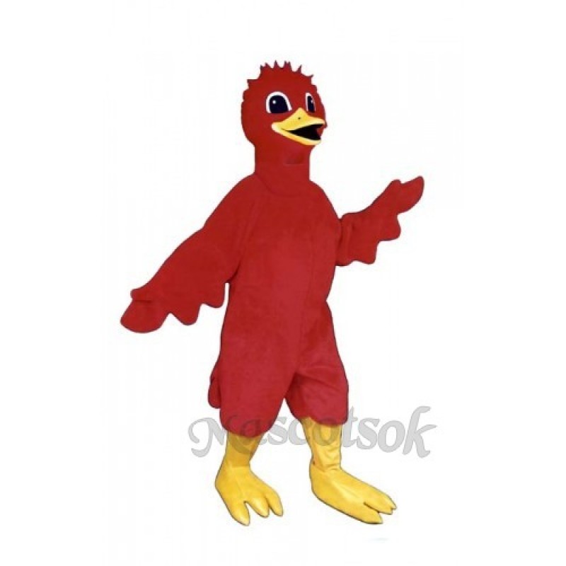 Cute Scarlet Bird Mascot Costume