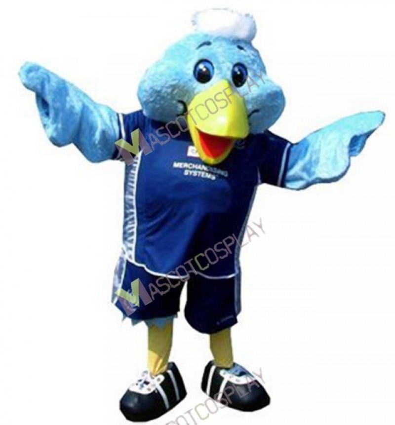 High Quality Adult Sport Blue Bird Mascot Costume