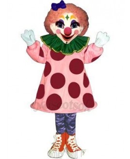 Girl Clown Mascot Costume