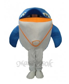 Blue Dolphin Mascot Adult Costume
