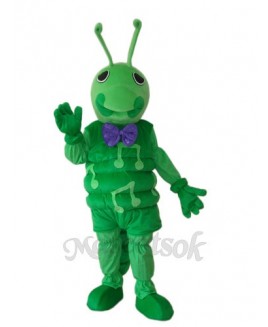 Green Worm Mascot Adult Costume