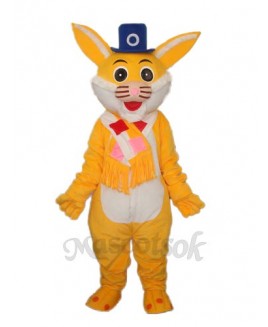 Easter Yellow Rabbit Mascot Adult Costume