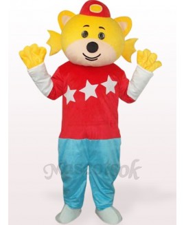 Lovely Boy In Red Clothes Plush Adult Mascot Costume