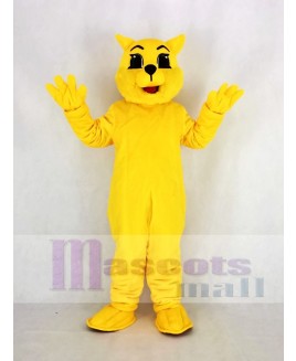 Yellow Wildcat Mascot Costume Animal