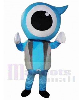 Blue Eyeball Mascot Costume 