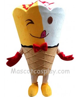 Kiss-me Ice Cream Mascot Character Costume Fancy Dress Outfit