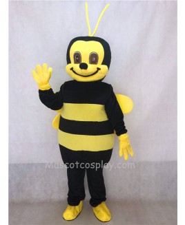 Hot Sale Adorable Realistic New Popular Professional Black and Yellow Honey Bee Adult Mascot Costume