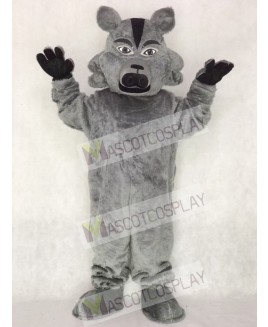 Dark Grey Pro Wolf Mascot Costume Animal