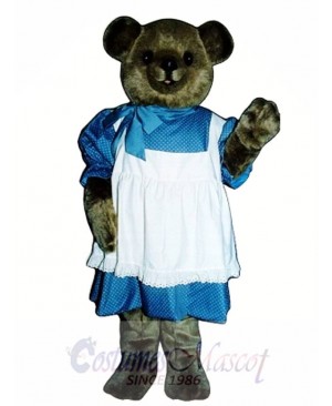 New Betsy Bear with Dress Mascot Costume