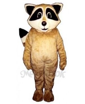 Tan Robbie Raccoon Mascot Costume