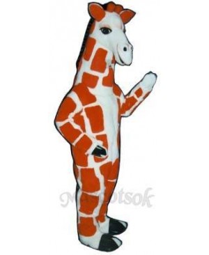 Red Giraffe Mascot Costume