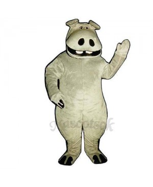 Hippie Hippo Mascot Costume