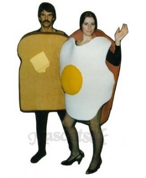 Ham & Eggs Mascot Costume